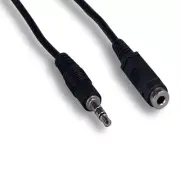 50' 3.5mm Male/Female Stereo Audio Cable Cord AUX 28AWG MP3 MP4 Notebook Speaker