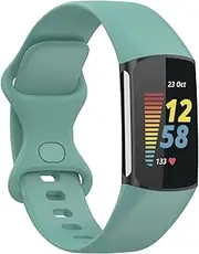 Replacement Bands Compatible with Fitbit Charge 6 Bands/Fitbit Charge 5 Bands for Women Men, Soft Silicone Adjustable Sport Wristbands Strap for Fitbit Charge 6/Charge 5 Fitness Tracker