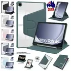 For Samsung Galaxy Tab A9 Plus S9 S10 FE + Smart Rotate Case Stand Leather Cover