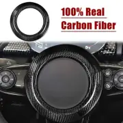 For Mini Cooper Cluman F55 F56 F60 Real Carbon Fiber Steering Wheel Parts Trim (for: Mini)