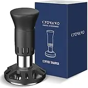 KYONANO Impact Coffee Tamper 53.3 mm - Espresso Tamper with Sound Feedback, Built-in 4 Spring Loaded - 53.3 mm Coffee Tamper, Espresso Filter Holder Machine Accessories