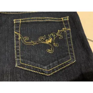 STOCKTON 詩德登 金線刺繡 牛仔褲 27腰