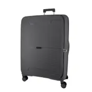 Pierre Cardin 69cm MEDIUM Front Opening Hard Shell Suitcase - Graphite
