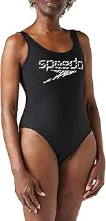 [Speedo] Women's Logo Deep U-Back Swimsuit Swimsuit (Pack of 1)