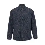[Fendi] Fendi Monogram-pattern Shirt Jacket 50 IT BLUE