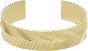 Fossil Women's Stainless Steel Gold-Tone Bangle Bracelet