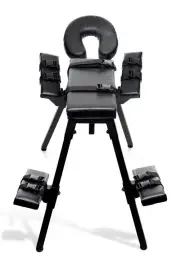 Master Series Faux Leather Sex Bench with Adjustable Restraints