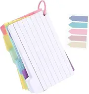 Gogogmee Thick Blank Cards Notebook Lined Index Cards Memo Card Notepads for Office School Use