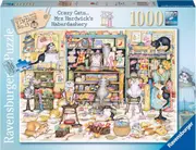 1000pc Ravensburger Crazy Cats Mrs Hardwicks Haberdashery Family Jigsaw Puzzle