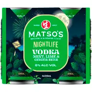 Matso's Extra Ginger Beer Lime Mint Can 330mL