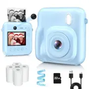 Kids Camera Instant Print, Dual-Lens 48MP Digital Camera for Christmas Birthd...