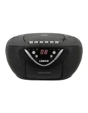 [Lenoxx] Portable CD/Cassette Player with AM/FM Radio Speaker