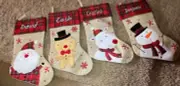 PERONALIZED CHRISTMAS STOCKING CRISTINA, DAVID, CASH, OR BENJAMIN *CHOICE OF 1