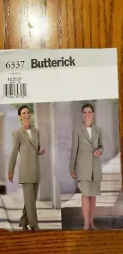 Butterick pattern 6337 Misses/Petites Jacket, skirt, pants size 18-22