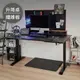 FUNTE 智慧型電動三節式升降桌150x80cm(弧度)-電競纖維板 完美主義【Z0259-B】