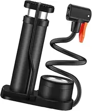 VICASKY Manual Vehicle Air Pump with Pressure Gauge Sturdy Inflating Pump for Motorcycles Bikes Balls and Inflatables Compact and Portable Design for Emergency Tire Inflation Up