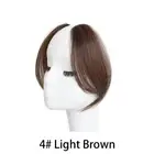 Fringe Clip In Toppers Human Hair Straight With Air Bangs Extension Toupee Hair