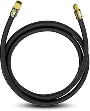 AUGREX High Flow 1/2" HVAC Vacuum Refrigerant Hose, Certified Standard 1/2" to 1/4" Flare Fittings, 6-Feet 20 Microns