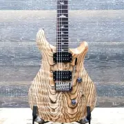 PRS SE Custom 24 Burled Ash Limited Edition Natural El. Guitar w/Bag #G113036