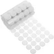 DOITOOL 400 Pairs 20mm Round Self Adhesive Tapes Hook Loop White Office Accessories