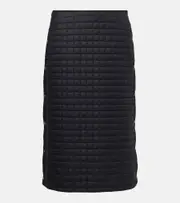 [Moncler] Moncler Quilted padded midi skirt UK 14 black