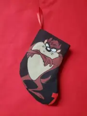 Christmas Stocking Handmade Lined Mini 6" Taz Tasmanian Gift Card Holder