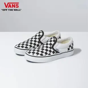 【VANS 官方旗艦】Classic Slip-On 小童款黑白棋盤格滑板鞋