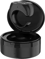 Fingertip Wireless Bluetooth Remote Control，Wireless Remote Ring – Hands-Free Fingertip Scroller for Video, Music, Camera Shutter & Page Turner – Rechargeable with Charging Case (Black)