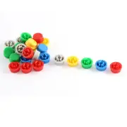 25PCS 12 x 12mm Tact Tactile Switches Cap Round Pushbutton Cover Assorted Color