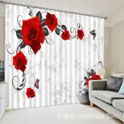 3D Red Squid 77 Blockout Photo Curtain Printing Curtains Drapes Fabric Window AU