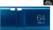 Drive Flash Stick Memory 64gb, Compatible W/Usb 3.0/2.0 Waterproof, Type-C, blue