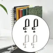 2Pcs Clamped Bookends for Shelves Desktop Ornament Modern Book Shelf Holders