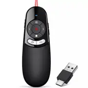 For PC Power Point Presentation Remote Wireless Presenter Laser Pointer Clicker
