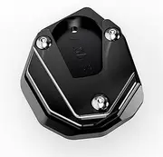 Motorcycle CNC Fit for Z650 Z900 RS Ninja 650 1000SX ZX6R ER6N Ninja 250 300 Z1000 Kickstand Foot Magnification Side Stand Extension Pad (Black)