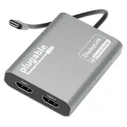 USB C to HDMI Adapter, Dual Monitor 4K 60Hz for Apple Mac M1/M2/M3, DisplayLi...