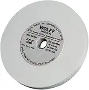 Wolff Twice as Sharp and Ookami Gold - Professional & Industrial Honing, Diamond, & Polishing Wheels. 5" Wheels fit Wolff Scissor Sharpening Machines (White Sharpening Wheel)