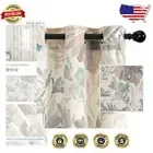 Chic Floral Pattern Grommet Curtains - 84 Inch Length, Light Filtering Style