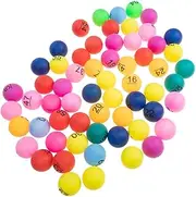 Yardwe Variety Pack of 90 Mini Plastic Balls Numbered Raffle Balls Fillable for Bingo Games and Parties