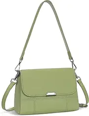 [Iswee] Genuine Leather Purses for Women Crossbody Bags Designer Shoulder Handbags Ladies Purses Casual Bag