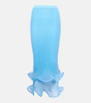 [Simkhai] Simkhai Kelso ruffled midi skirt UK 18 blue