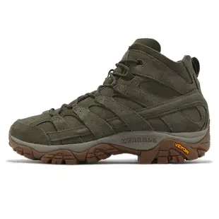 Merrell 戶外鞋 Moab 2 Decon Mid 1 TRL 男鞋 軍綠色 透氣 黃金大底 戰術靴 登山鞋 ML002731