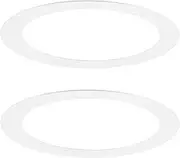 uxcell 2-Pack Goof Rings for 3 Inch Recessed Lights, 3" ID 4.1" OD Durable Steel Trim Ring Flush Mount White Can Light Trim Ring Cover for Ceiling Can Downlights