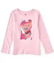 TEA COLLECTION Chilly Bear L/S Top - Mauve Mist - NWT Girls 6