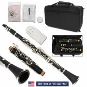 17 Keys B flat Clarinet Ebonite wood nickel Plated Key Bb Key No disassembly