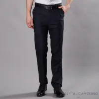 在飛比找momo購物網優惠-【ROBERTA 諾貝達】合身版 商務 平面格紋西裝褲(深藍