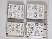 Stampin' Up! 4 Stamp Sets 2003 Little Hellos Fishy Friends Canine Capers Purrfec