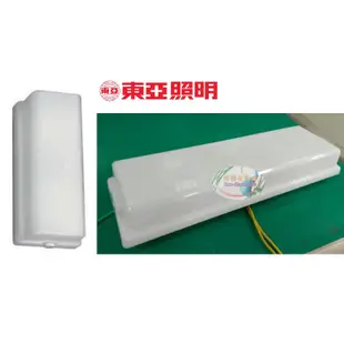 《東亞照明》1尺6W LED壁燈/吸頂燈，加蓋乳白PC燈罩，白光，全電壓，可當樓梯燈/騎樓燈/陽台燈/浴室燈