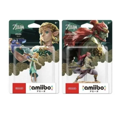 Ganondorf + Zelda Amiibo - The Legend Of Zelda Tears Of The Kingdom - In Hand