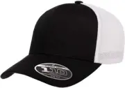 Flexfit Men's 110 Recycled Trucker One Size, Black/White