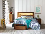 Clovelly Feature 4 Piece Bedroom Suite - Queen / Driftwood Earth